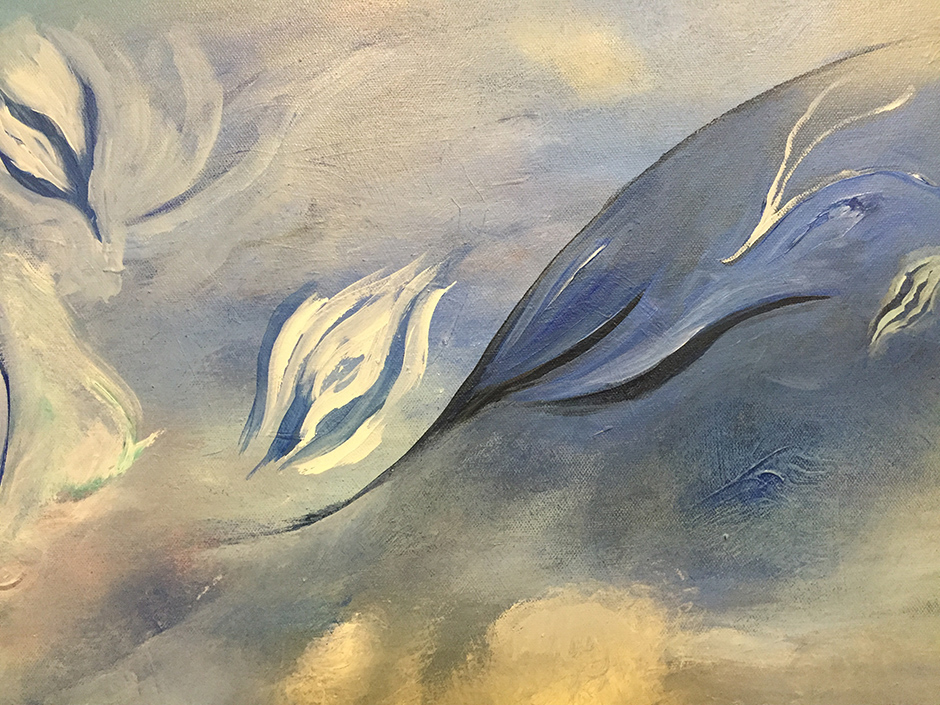 Detail of a recent painting in progress